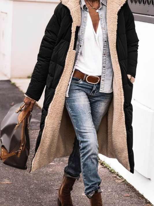 Long Winter Coat for Women, Hooded | Winter | Black