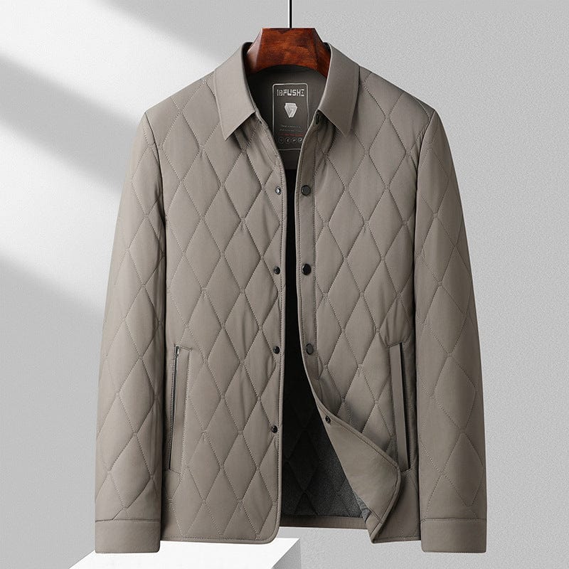 Men's Quilted Jacket | Warm, Breathable, Diamond Design | Winter 3