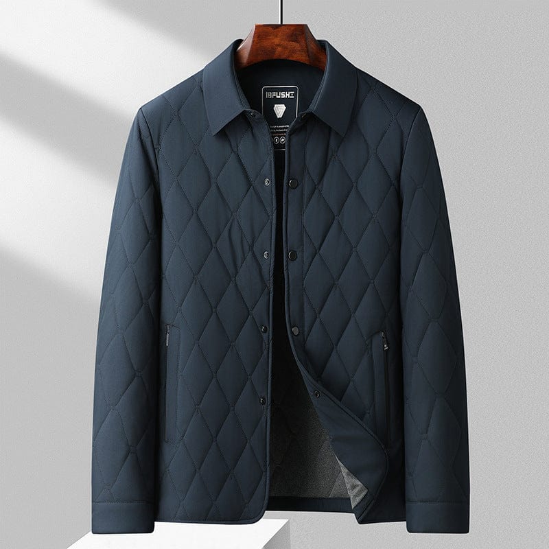Men's Quilted Jacket | Warm, Breathable, Diamond Design | Winter 4