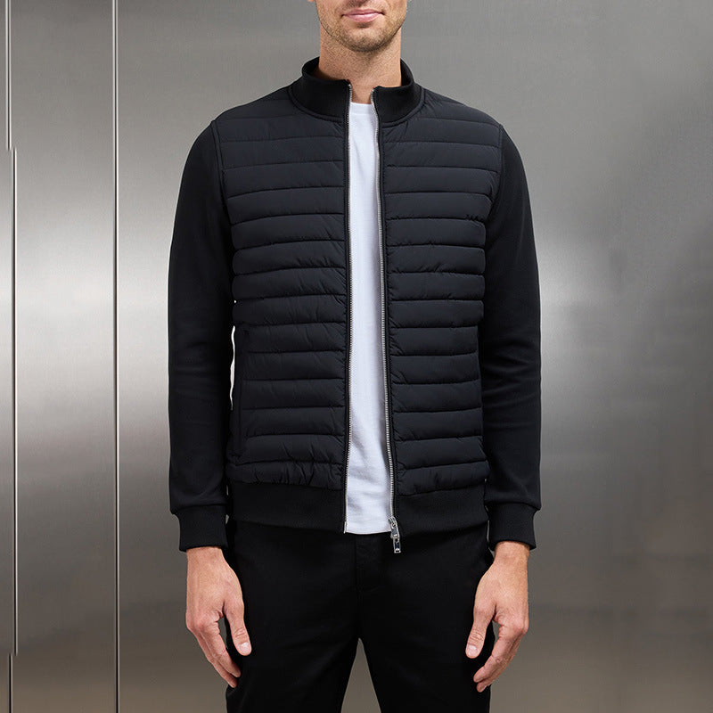 Men's Quilted Jacket | Water-Repellent, Stand-Up Collar | Winter 2