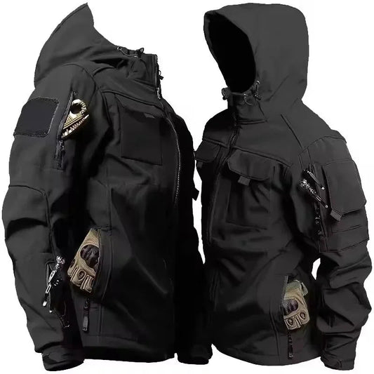 Men's Softshell Jacket | Hooded, Water-Repellent | Winter 0