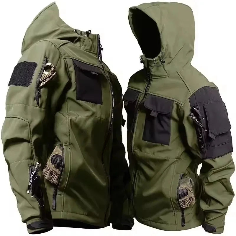 Men's Softshell Jacket | Hooded, Water-Repellent | Winter 2