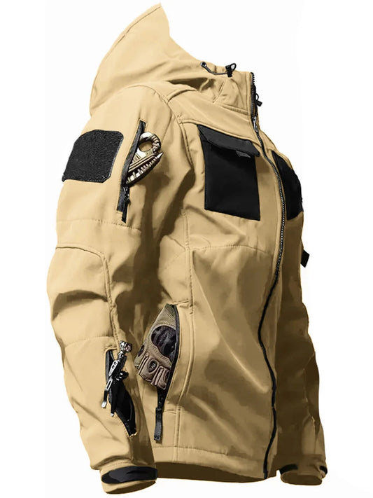 Men's Softshell Jacket | Water-Repellent, Hooded | Winter 0
