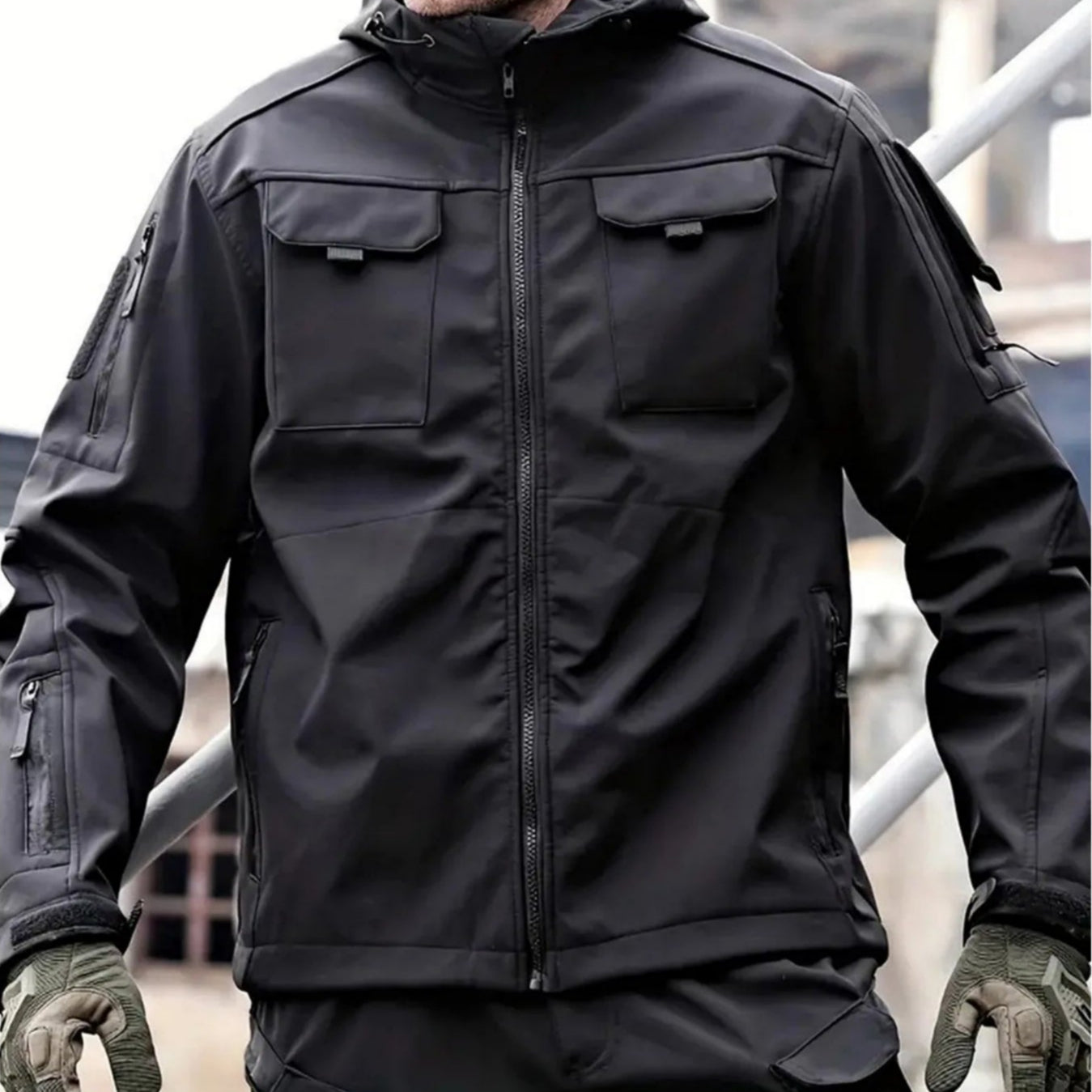 Men's Softshell Jacket | Water-Repellent, Hooded | Winter 2