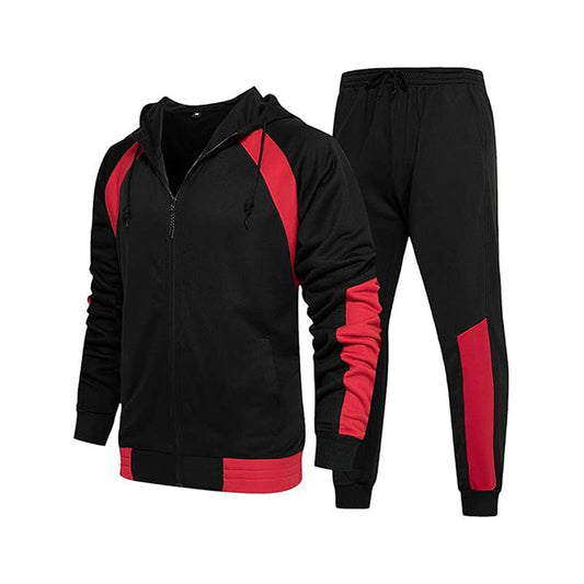 Men's Tracksuit, Hooded, Breathable Fabric | Regular Fit | Black