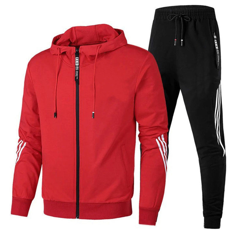 Men's Tracksuit | Regular Fit, Breathable Fabric | Casual | Red