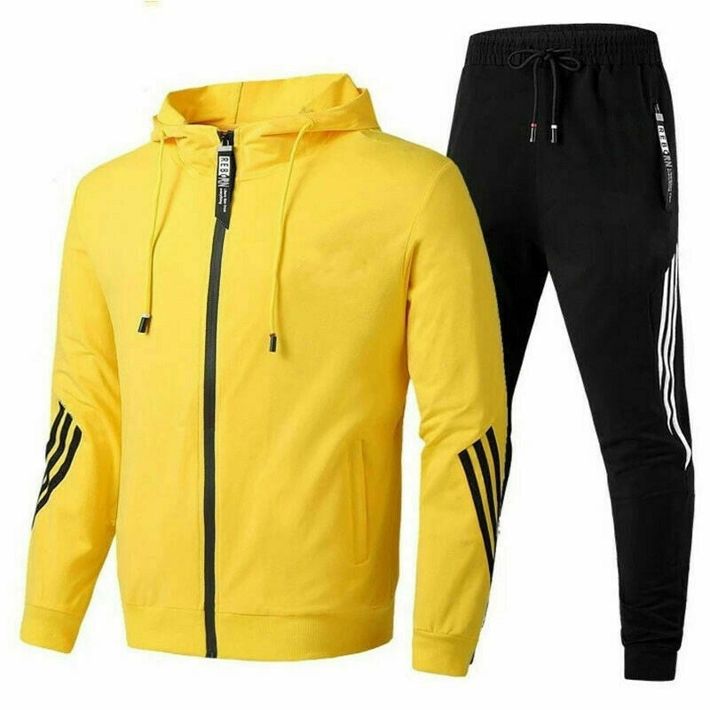 Men's Tracksuit | Regular Fit, Breathable Fabric | Casual | Yellow