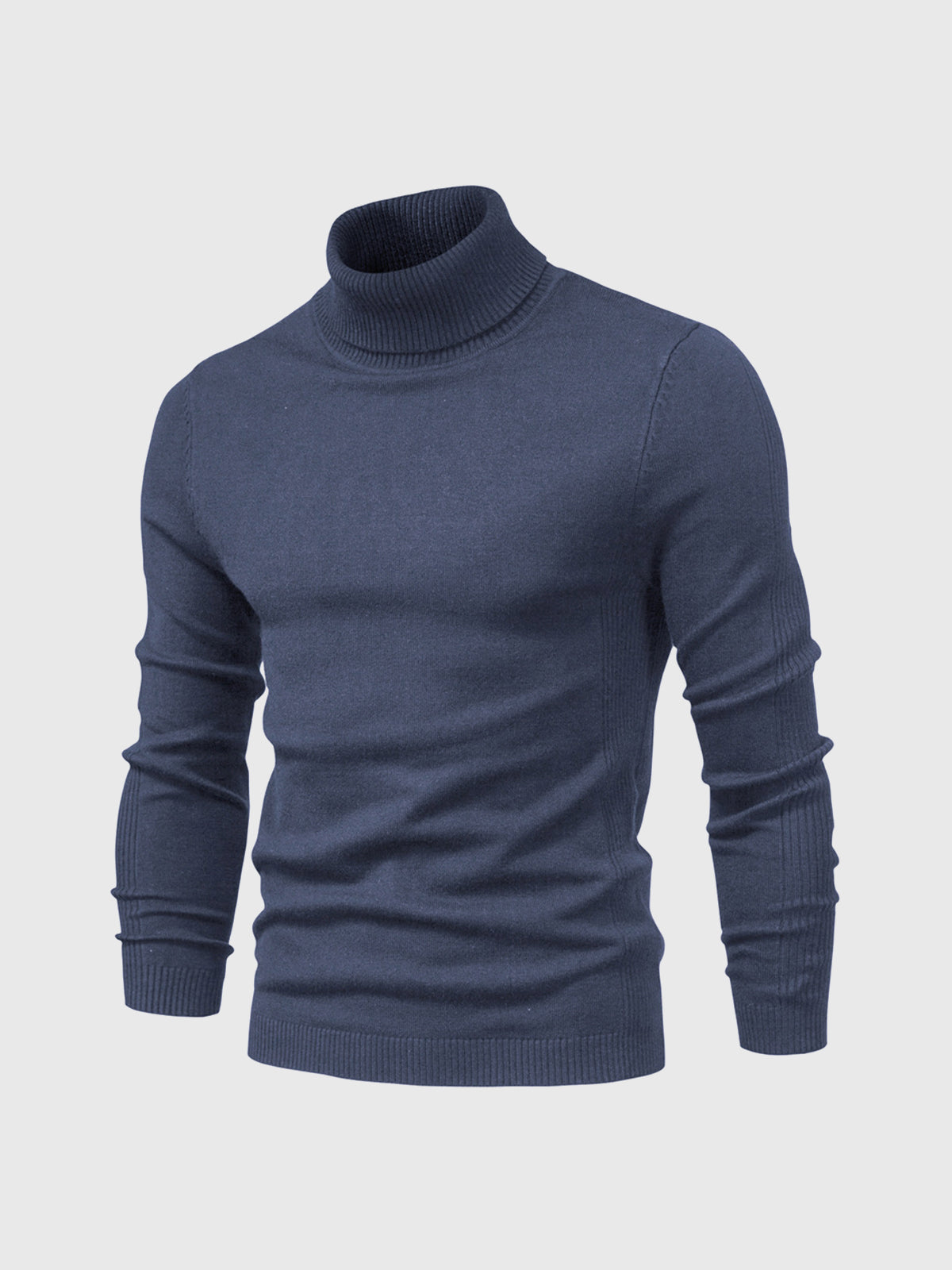 Men's Turtleneck Sweater | Regular Fit | Blue
