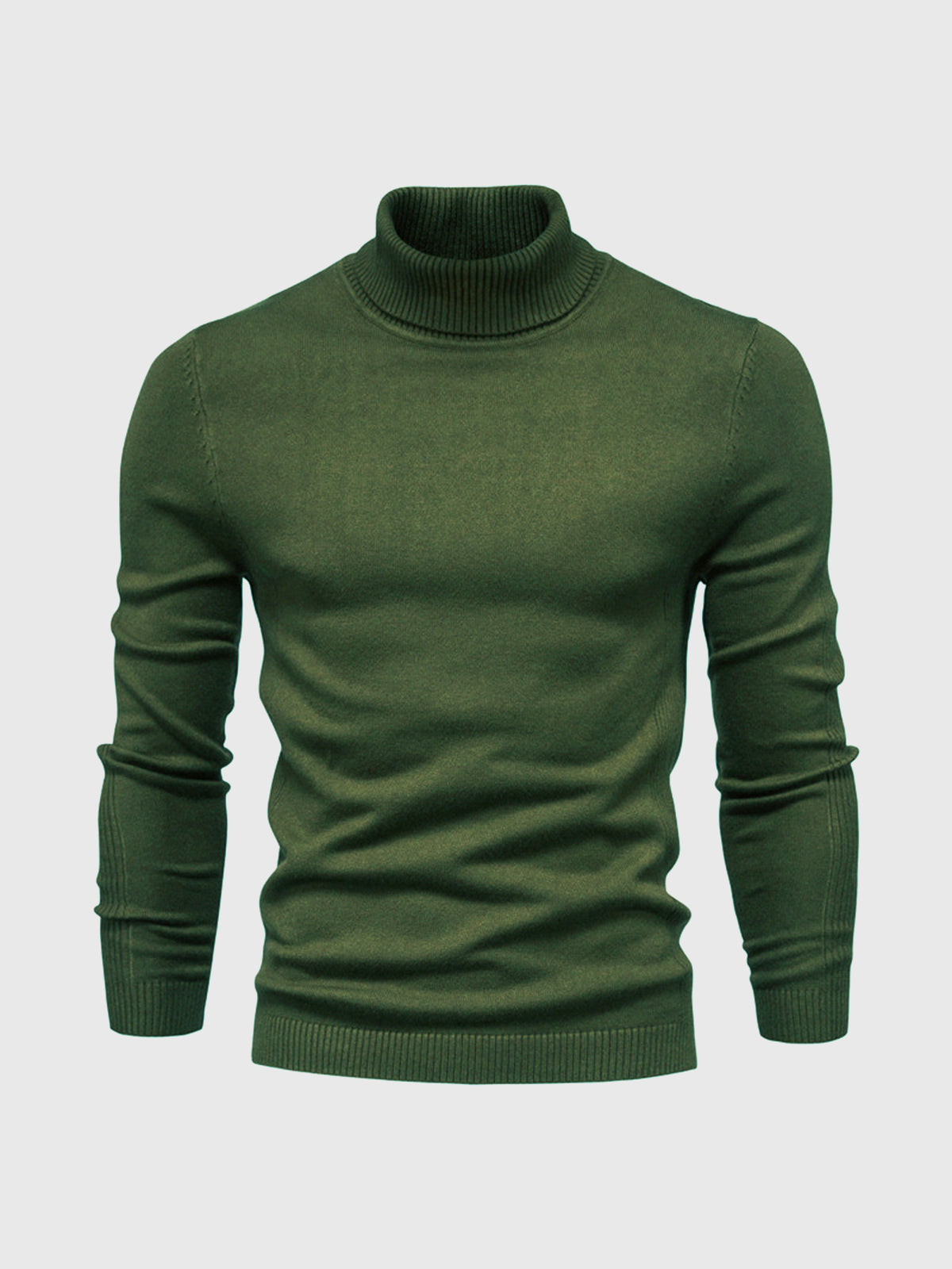 Men's Turtleneck Sweater | Regular Fit | Dark Green