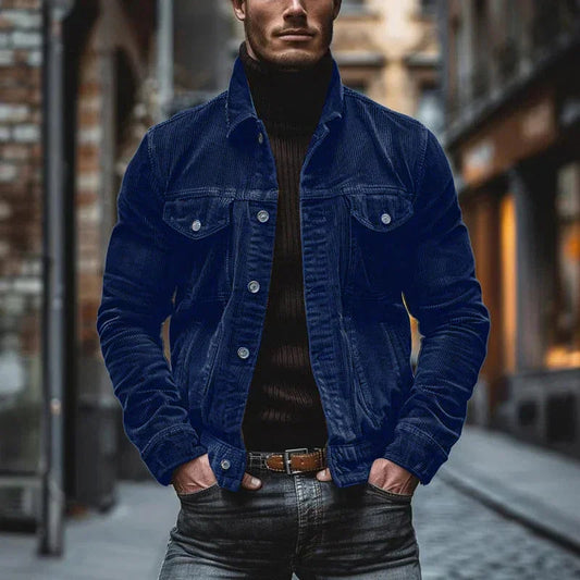 Men's Vintage Jacket | Relaxed Fit, Classic Cord Design | Comfortable 0