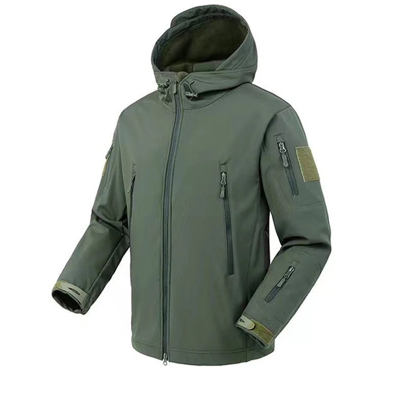Men's Waterproof Fleece Jacket | Hooded Winter 1