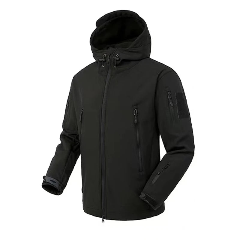 Men's Waterproof Fleece Jacket | Hooded Winter 2