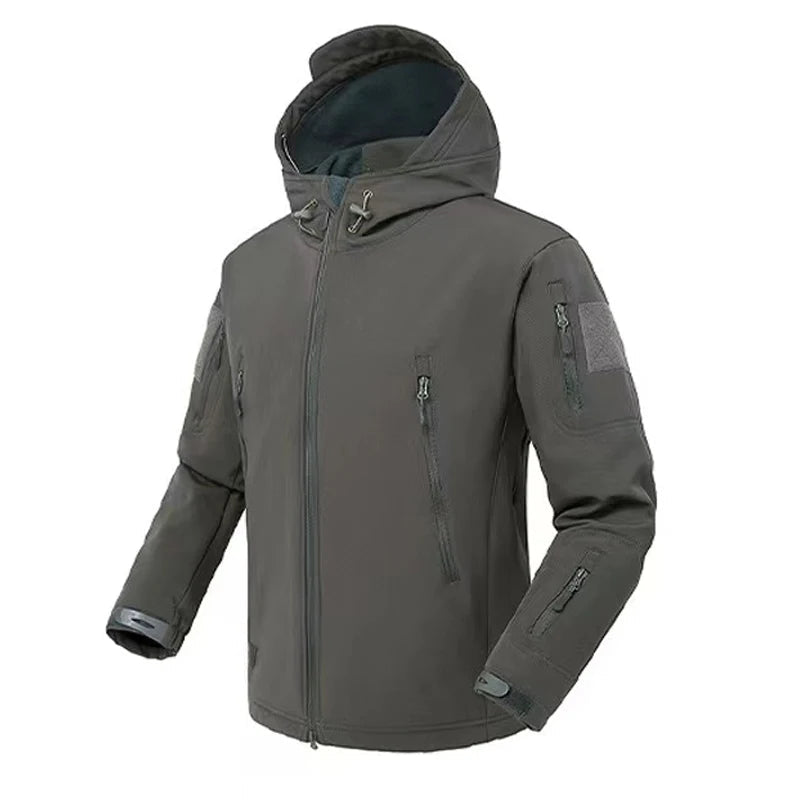 Men's Waterproof Fleece Jacket | Hooded Winter 3