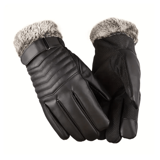 Men's Winter Gloves | Touchscreen-Compatible | Warm | Black