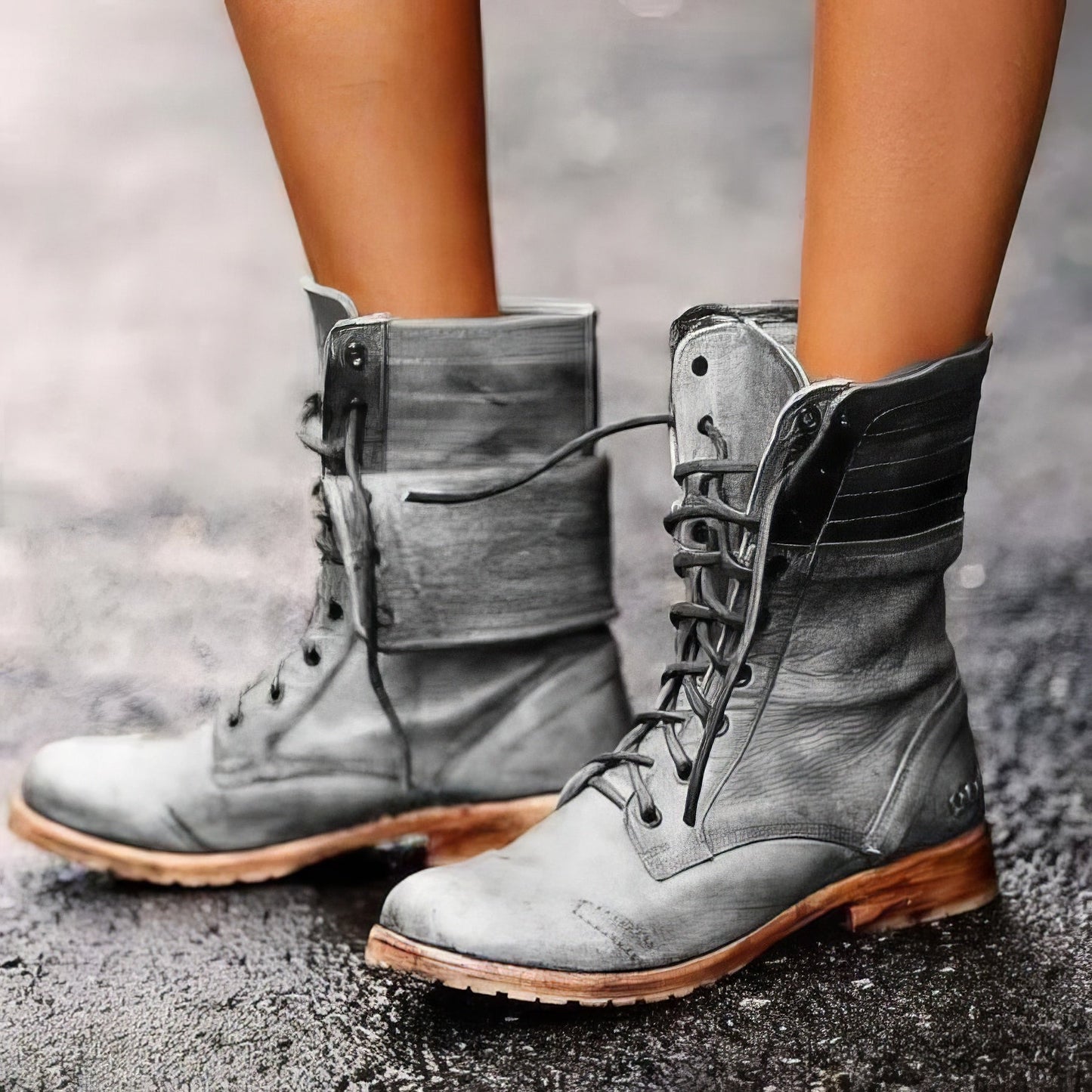 ModeParisienne® Birgit - Timeless and Cozy Retro Leather Boots 2