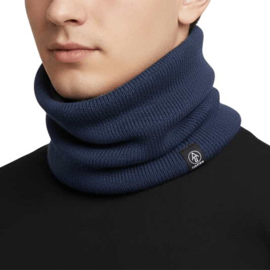 Neck Warmer for Men & Women | Thermal Stretchable Design | Navy