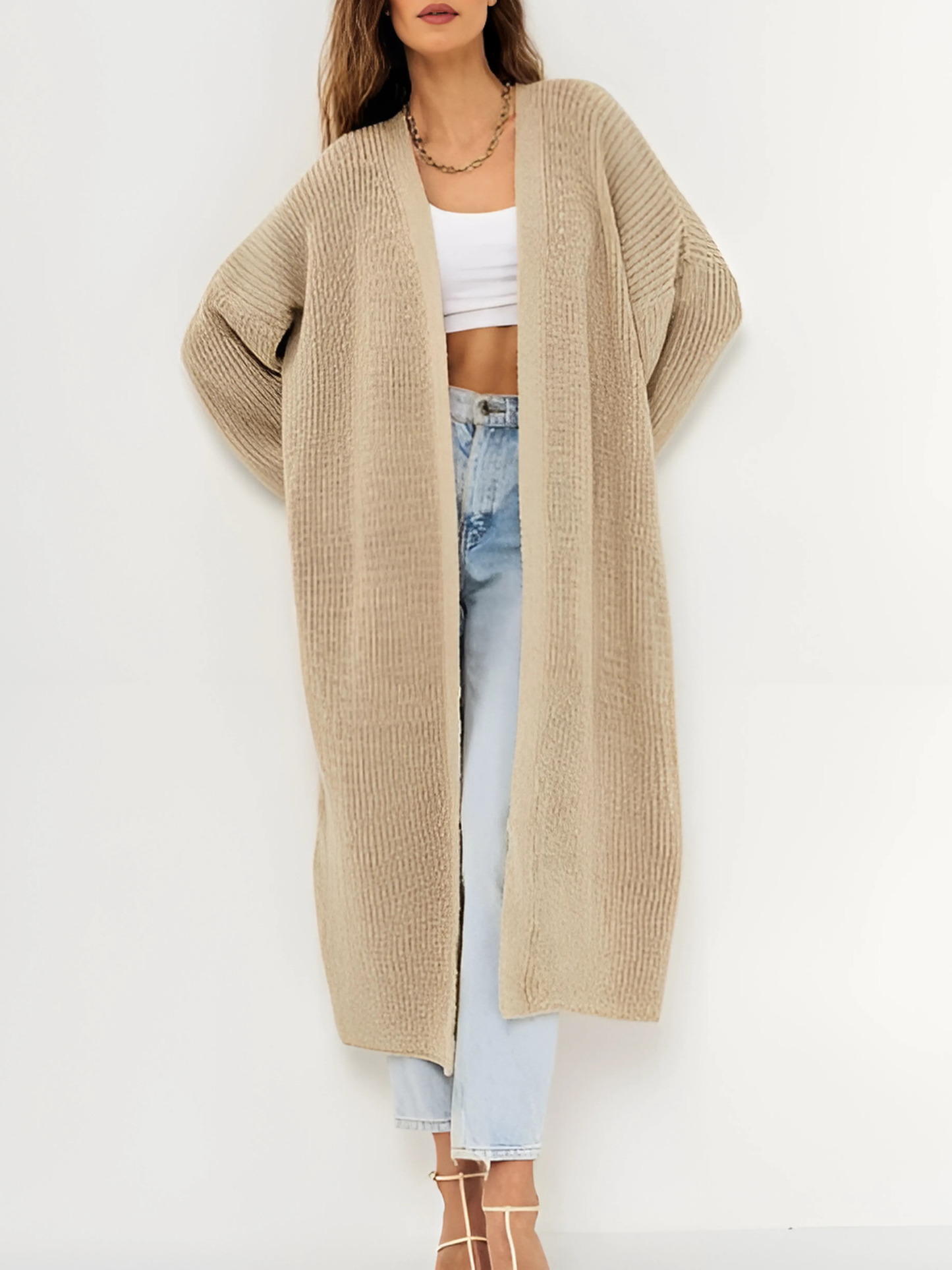 Open Front Cardigan for Women | Relaxed Fit 0