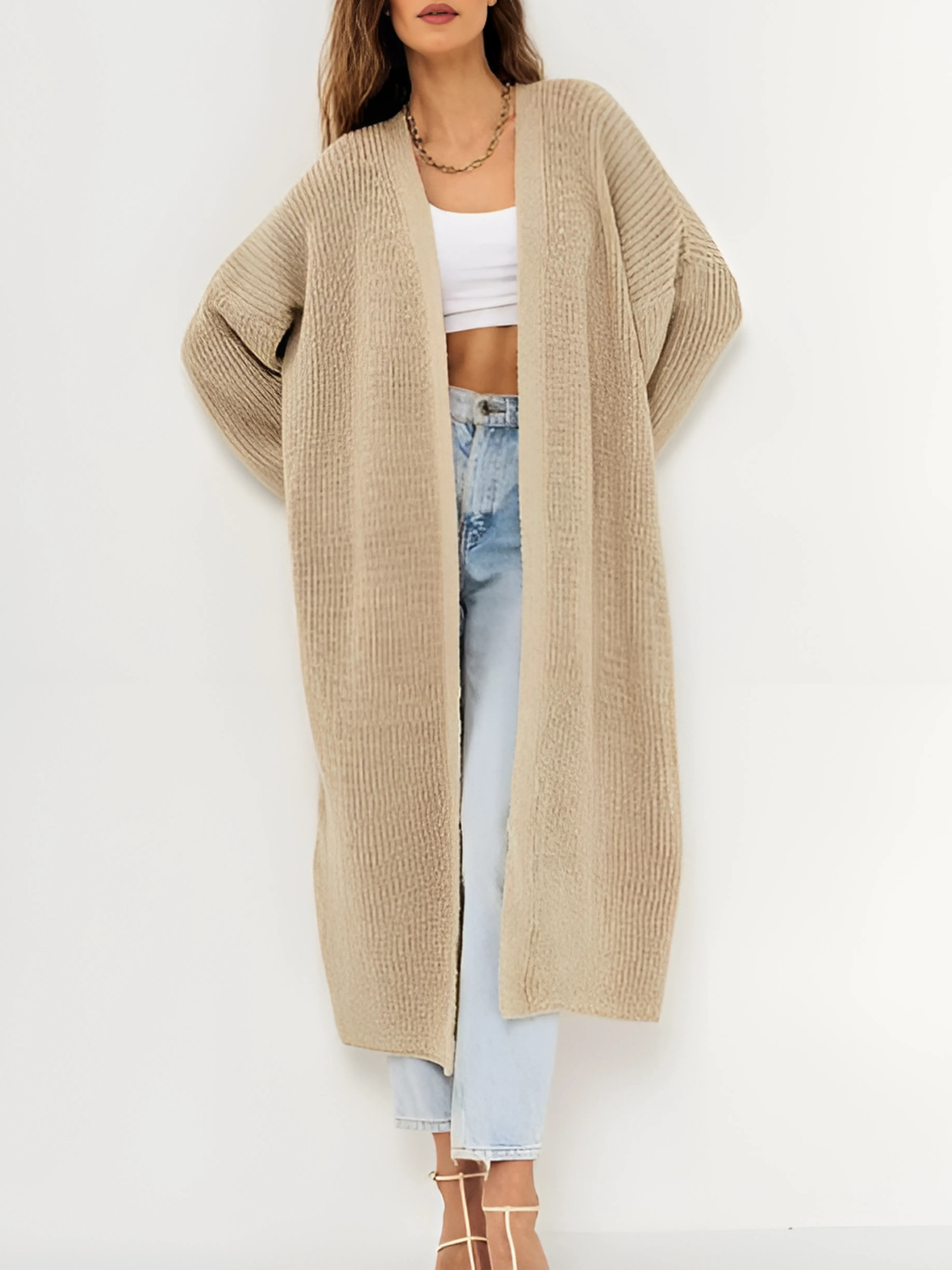 Open Front Cardigan for Women | Relaxed Fit 0
