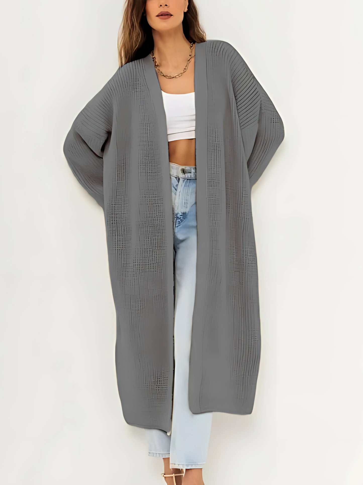 Open Front Cardigan for Women | Relaxed Fit 2