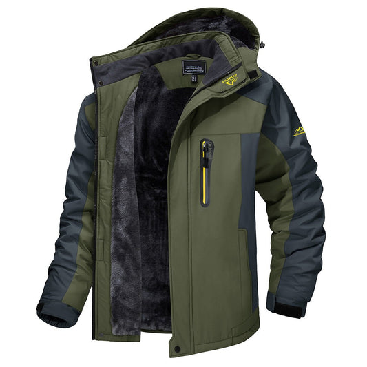 Outdoor Jacket for Men | Windproof | Army green