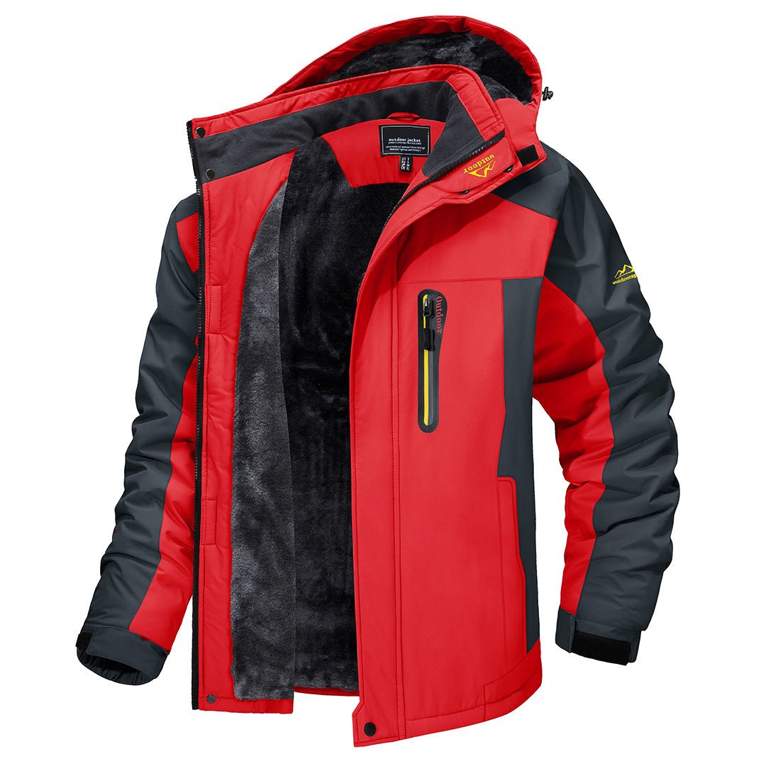 Outdoor Jacket for Men | Windproof | Red