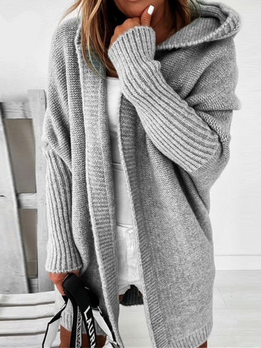 Oversized Hooded Cardigan for Women | Long 0