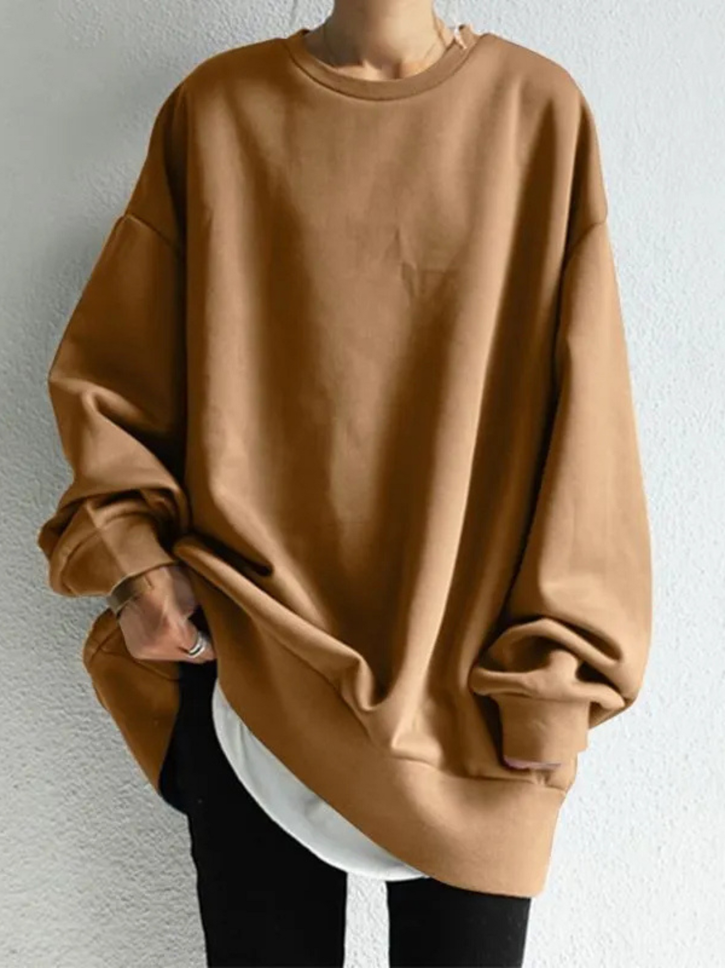 Oversized Sweater for Women | Modern Design | Brown