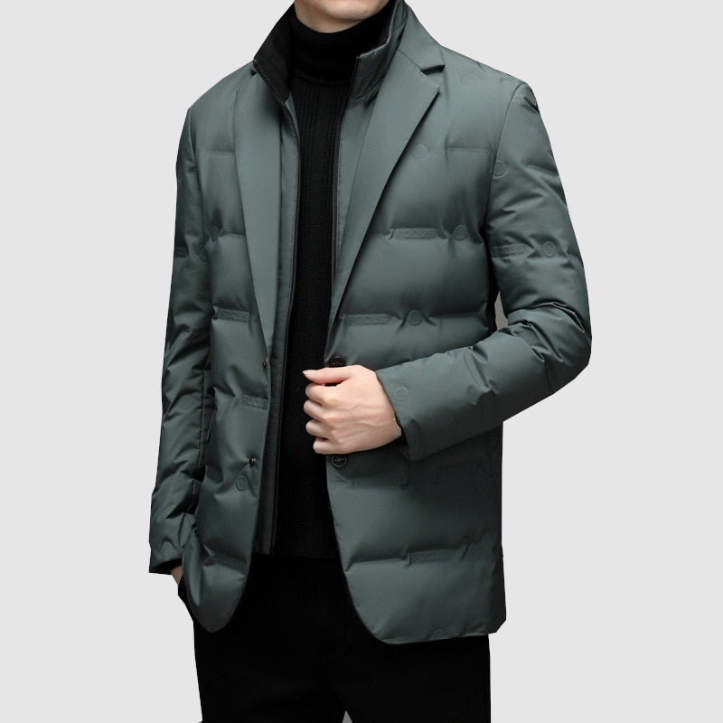 Parka Jacket for Men | Tailored Fit | Blue Gray1