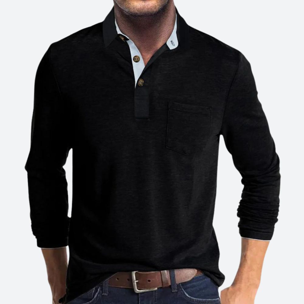 Polo Shirt for Men | Classic Design | Regular Fit | Black