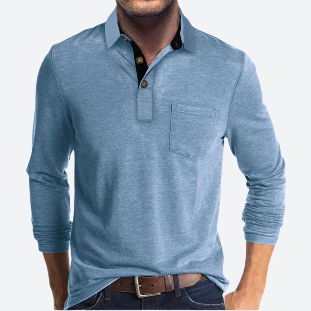 Polo Shirt for Men | Classic Design | Regular Fit | Blue
