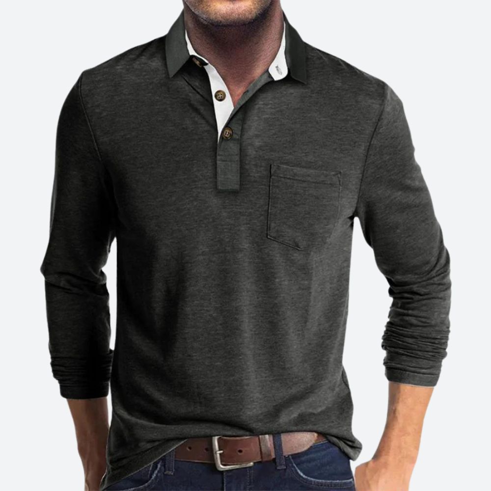 Polo Shirt for Men | Classic Design | Regular Fit | Dark Gray