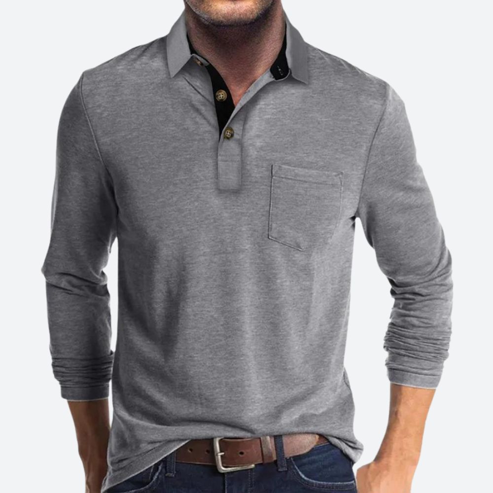 Polo Shirt for Men | Classic Design | Regular Fit | Light Gray