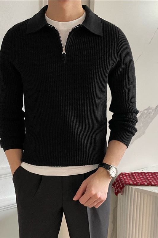 Polo Shirt for Men, Cotton Blend | Timeless Design | Black