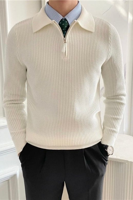 Polo Shirt for Men, Cotton Blend | Timeless Design | White