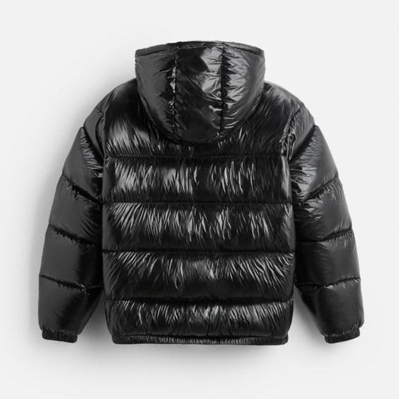 Puffer Jacket for Men, Oversized, Water-Resistant | Winter | Black1
