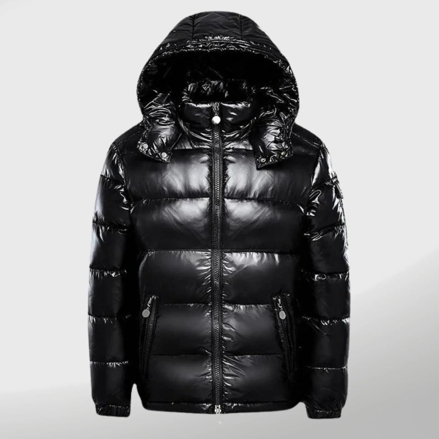 Puffer Jacket for Men | Windproof Lightweight Elegant | Winter | Black