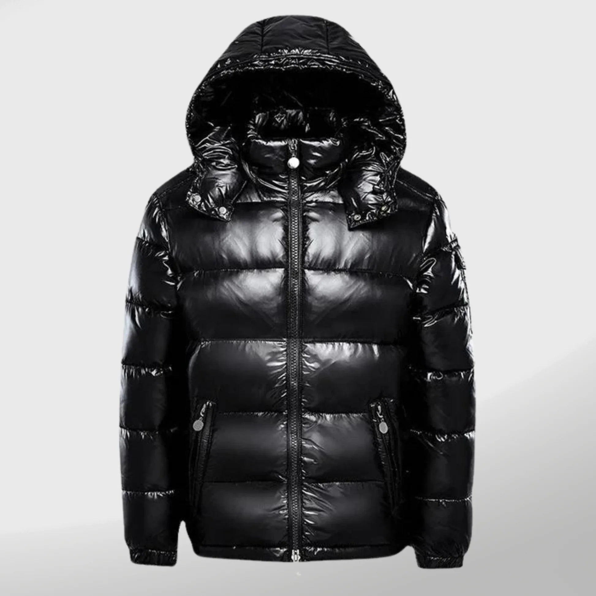 Puffer Jacket for Men | Windproof Lightweight Elegant | Winter | Black