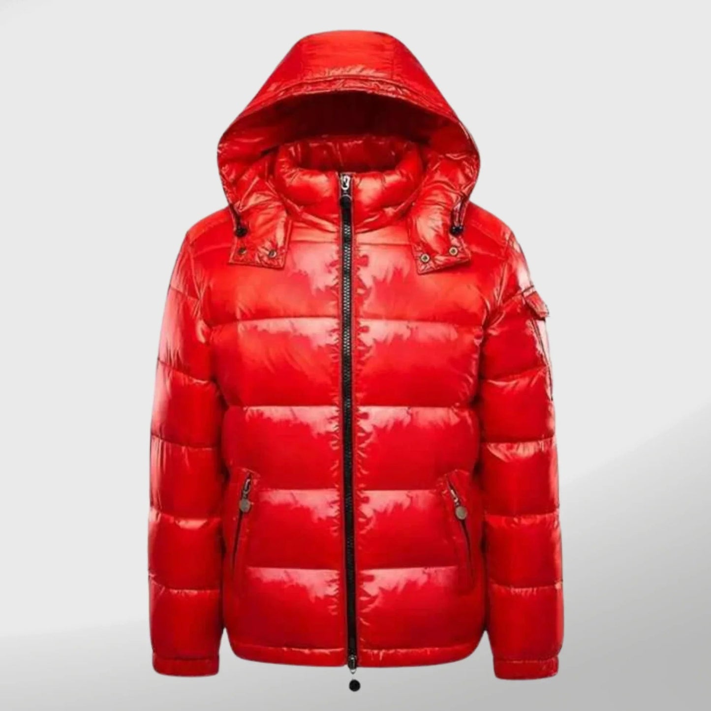 Puffer Jacket for Men | Windproof Lightweight Elegant | Winter | Red