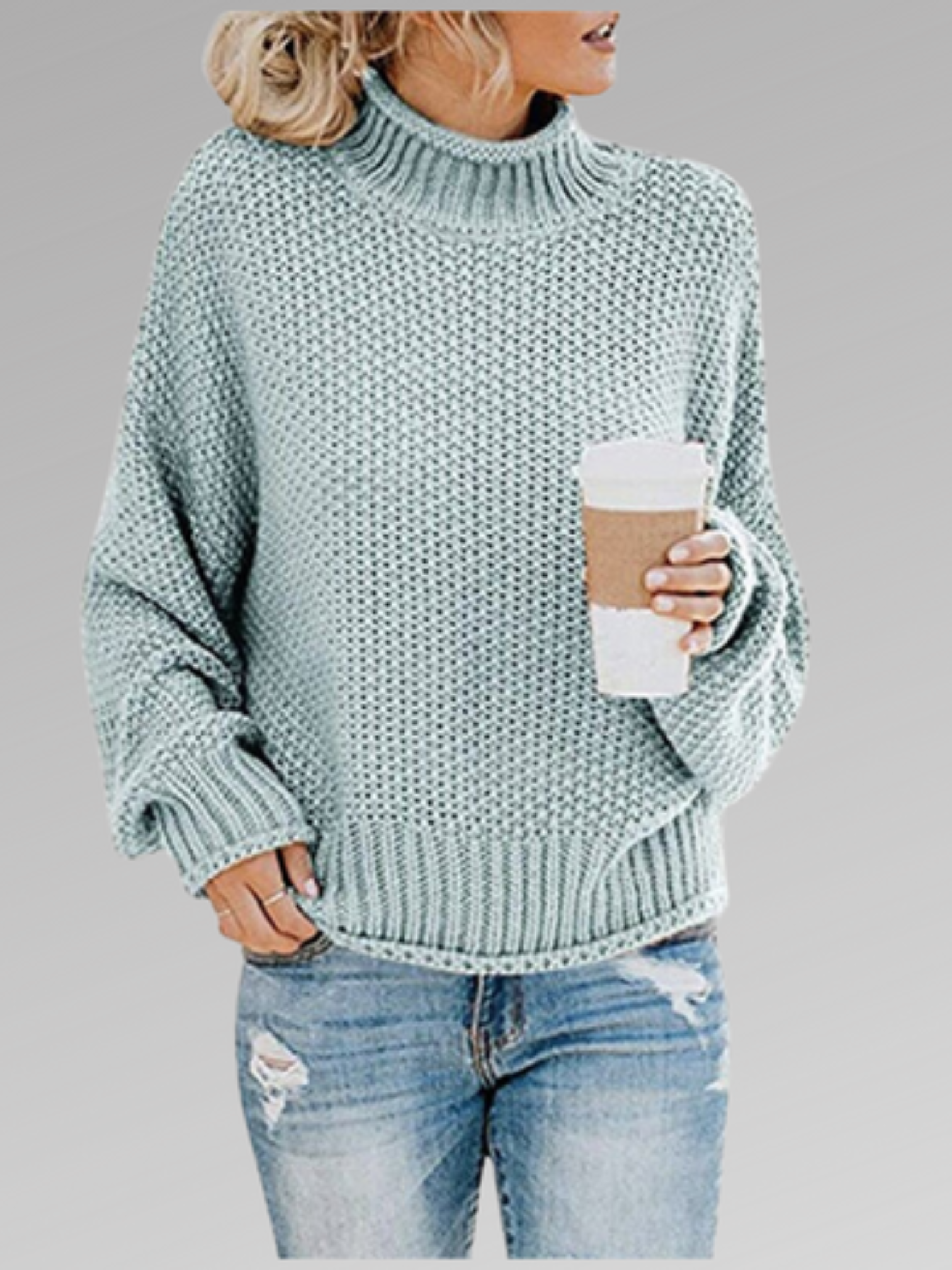 Pullover Sweater for Women | Soft Knit | Light Green