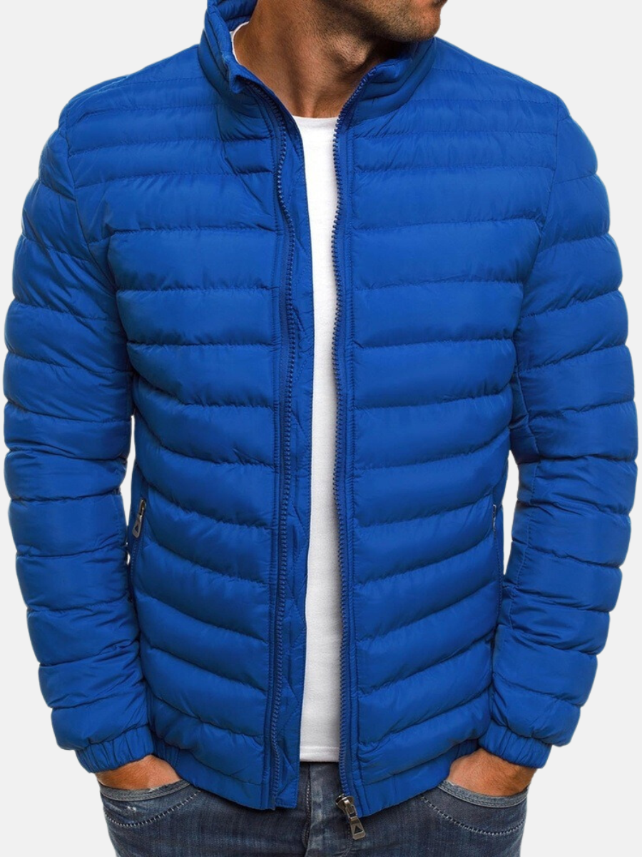 Quilted Jacket for Men | Winter Insulated | Blue