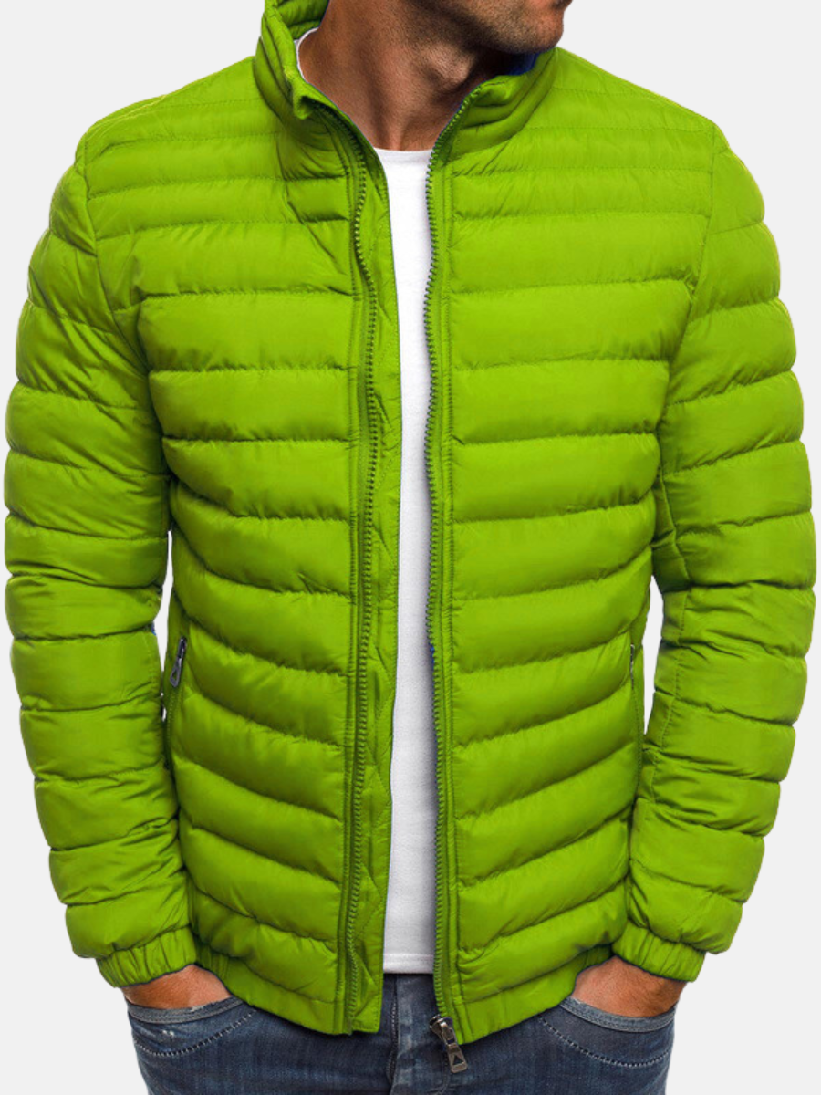 Quilted Jacket for Men | Winter Insulated | Green