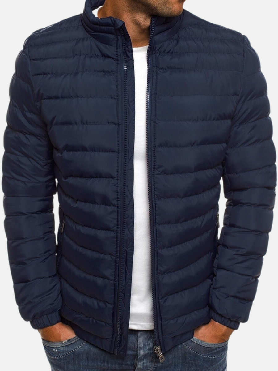 Quilted Jacket for Men | Winter Insulated | Nay Blue