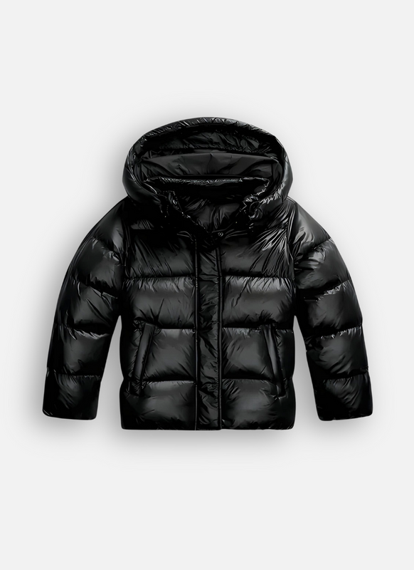 Quilted Jacket for Women | Oversized Hood, Glossy Finish | Winter 0