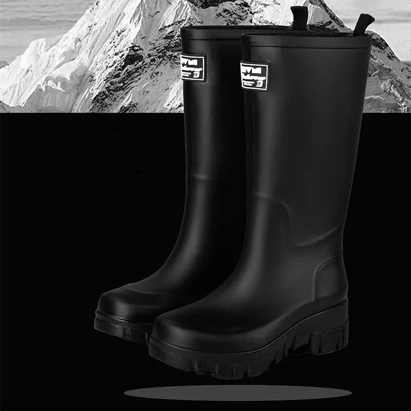 Rubber Boots for Women | Waterproof Ankle Height | Black2