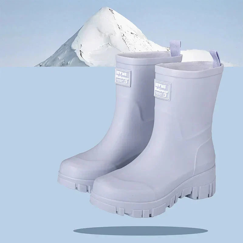 Rubber Boots for Women | Waterproof Ankle Height | Blue
