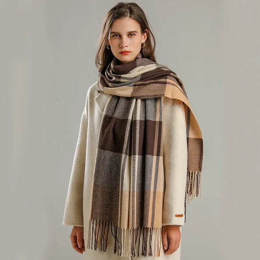 Scarf for Women | Classic Design | Winter | Brown