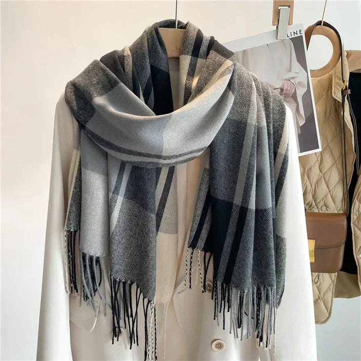 Scarf for Women | Classic Design | Winter | Gray