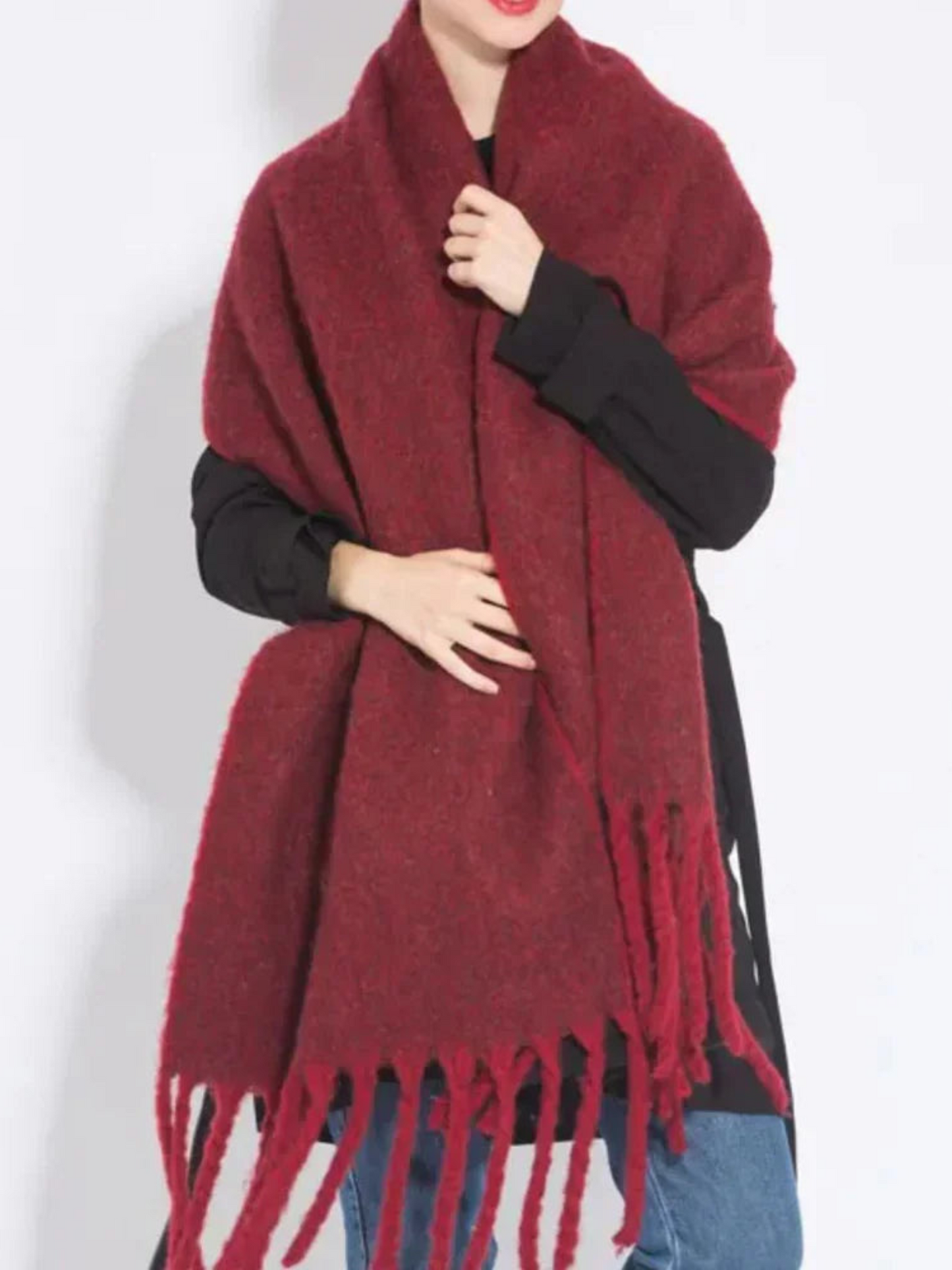 Scarf for Women | Extra Long Premium Material | Winter | Bordeaux