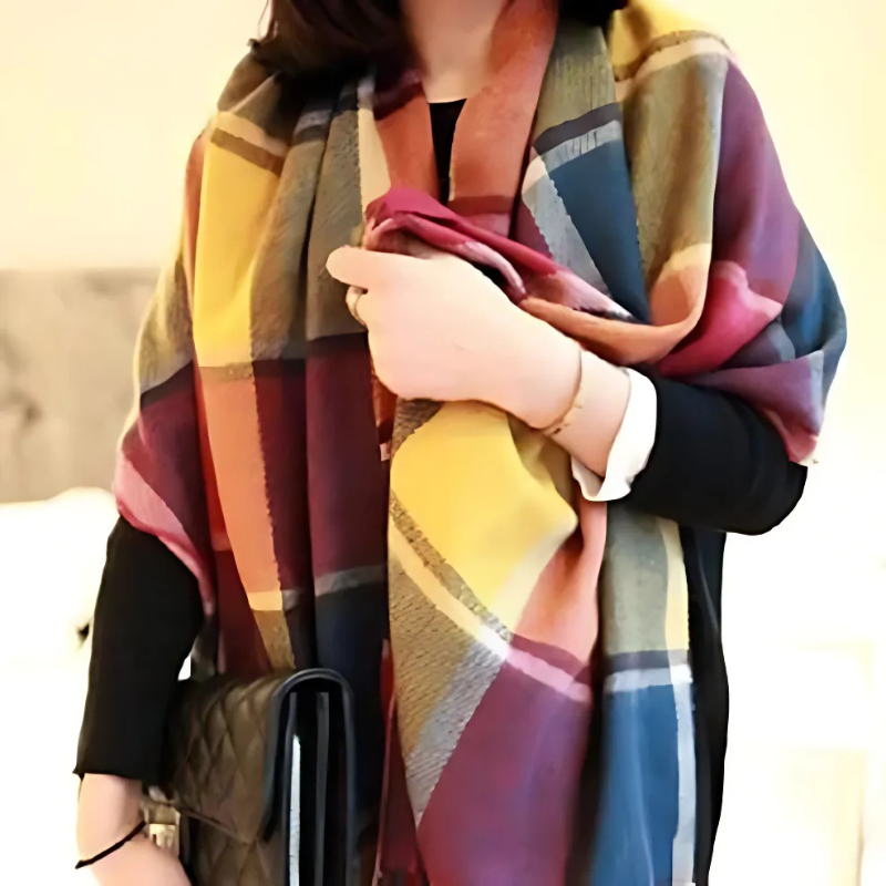 Scarf for Women | Soft Diamond Pattern | Winter | Multicolor2
