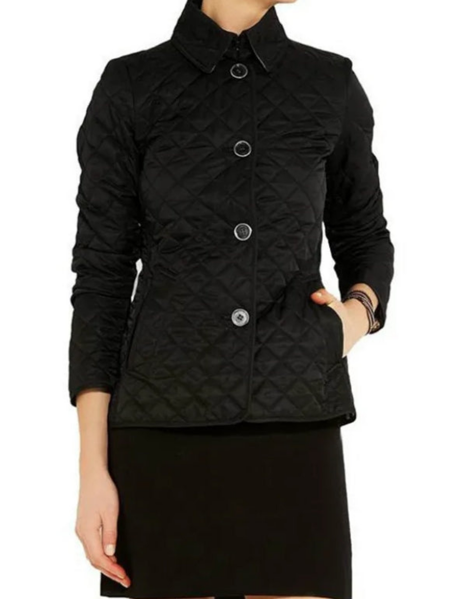 Silk Jacket for Women | Refined Fit | Black